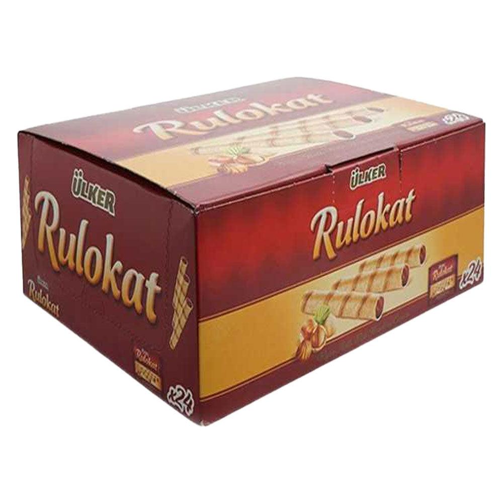 Ulker Rulokat Wafer Rolls with Hazelnut Cream 24 x 24g - Palmyra Orders