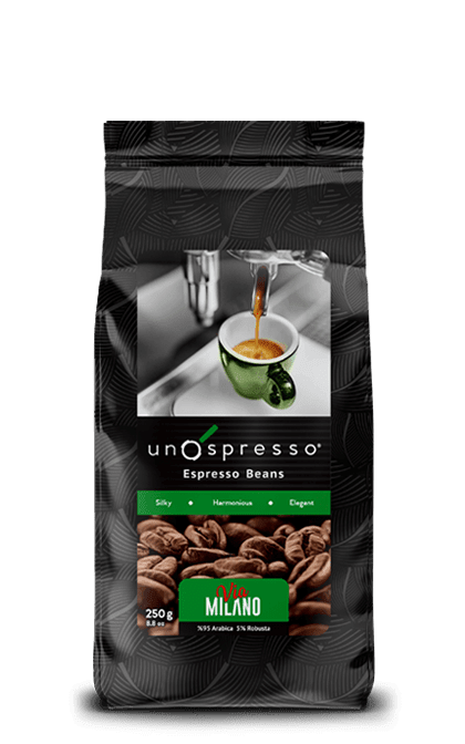 Uno Spresso Espresso Coffee Beans Milano 250g - Palmyra Orders