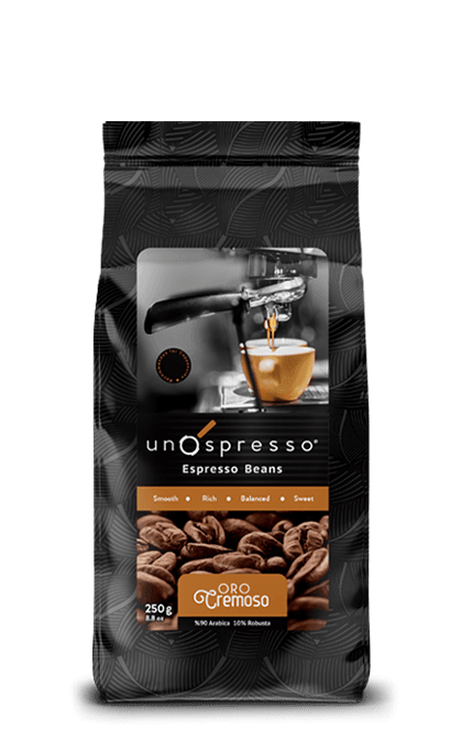 Uno Spresso Espresso Coffee Beans Oro Cremoso 250g - Palmyra Orders