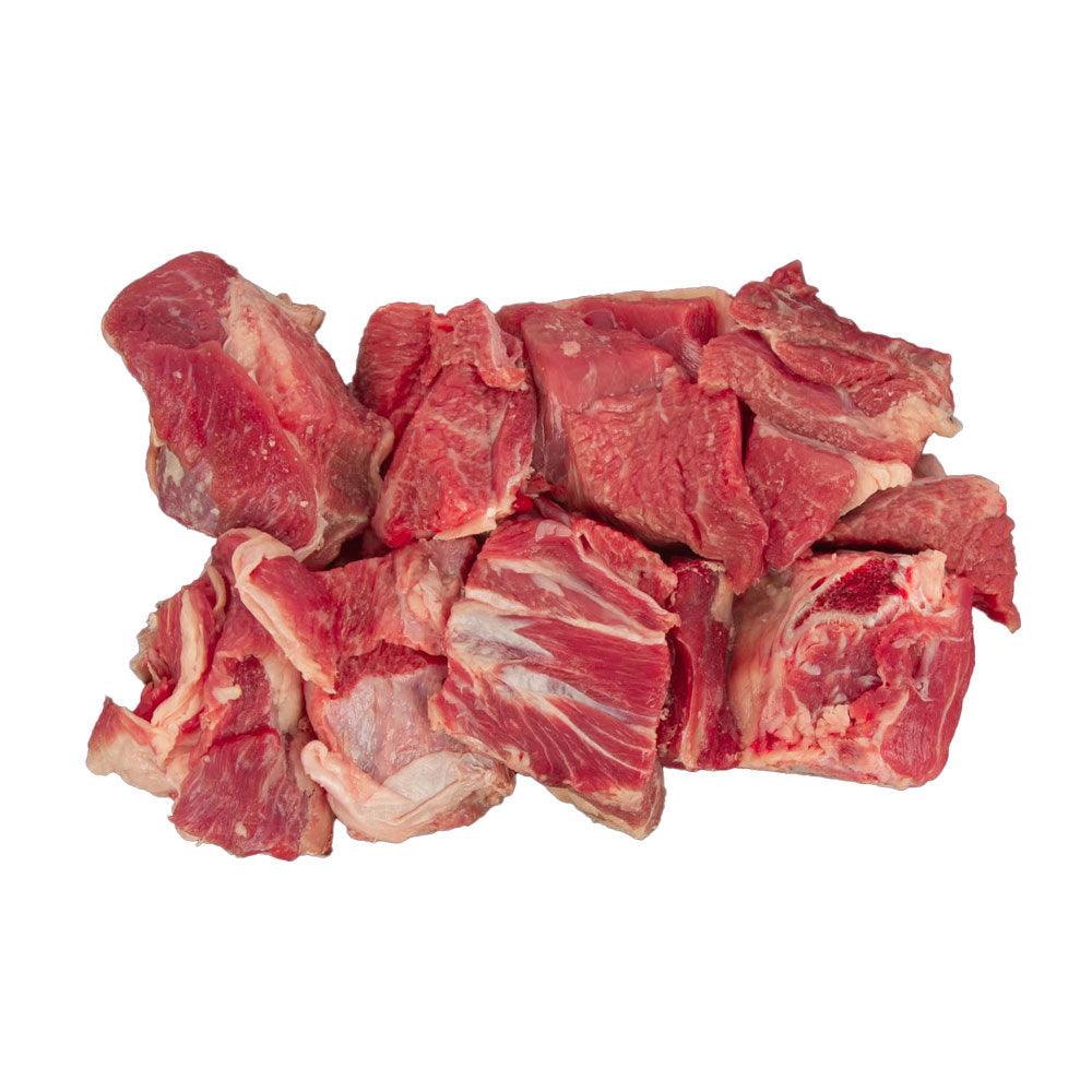 Fresh Veal Cubes Meat in Bone, 500g butcher cut UAE