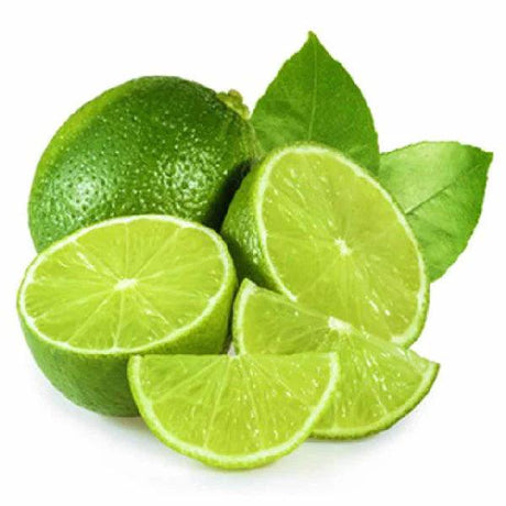Glasses of lime juice with lime slices and mint garnish on a wooden table, representing a refreshing beverage option.
