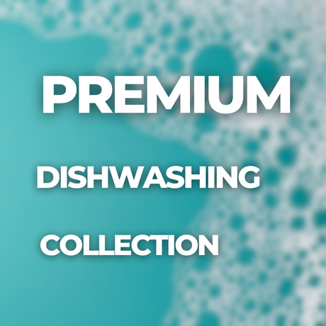 Premium Dishwashing Collection for effective cleaning with fresh fragrances.