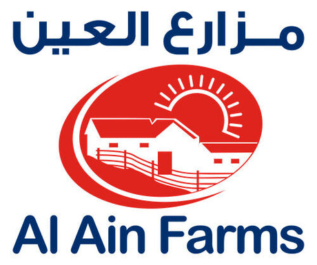 Al Ain Farms products including fresh dairy, juices, and eggs 