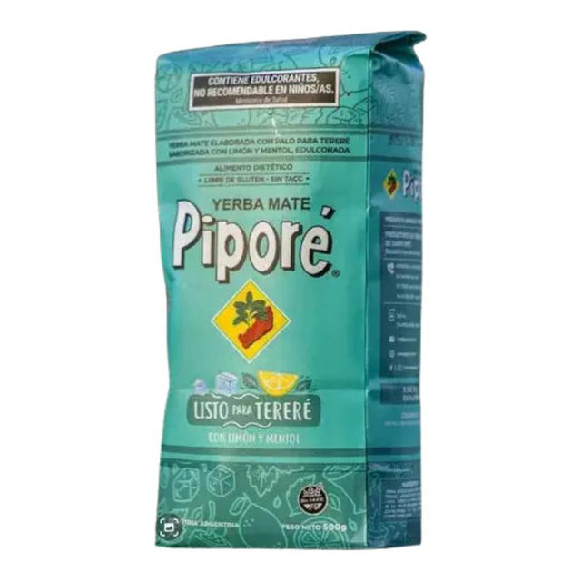 Piporé Yerba Mate Tereré Listo Lemon & Mint – 500g - Palmyra Orders