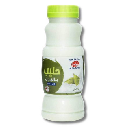 Al Ain Fresh Cardamom Milk Full Cream 250ml with creamy, aromatic texture