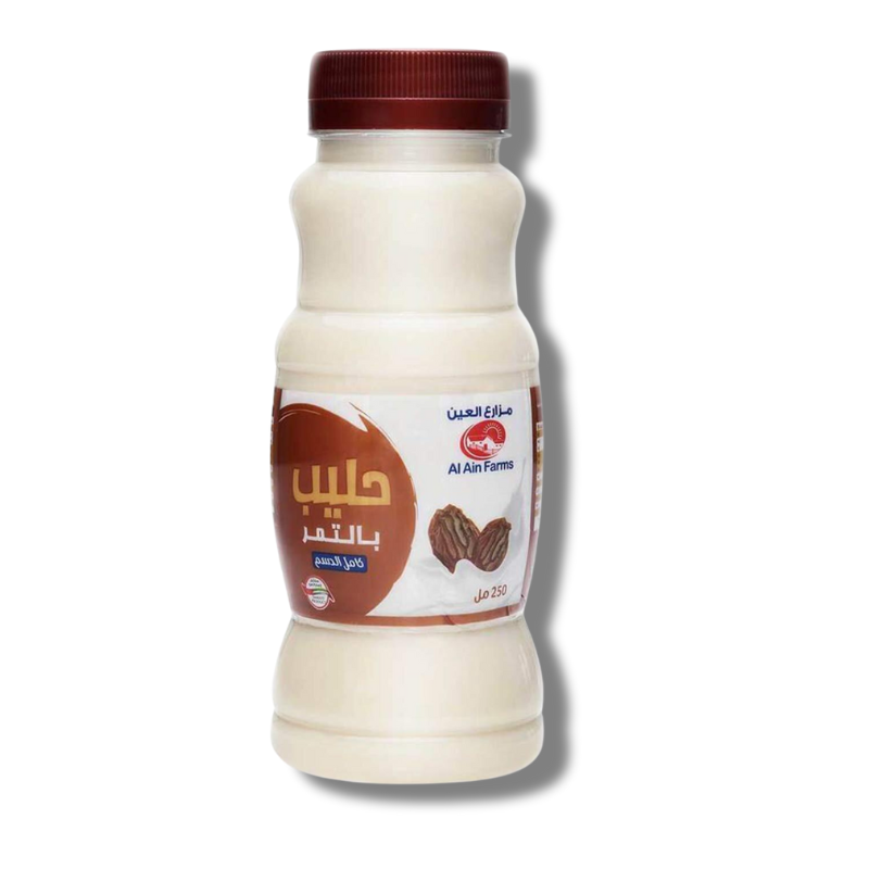 Al Ain Fresh Dates Milk Full Cream 250ml with smooth, creamy texture