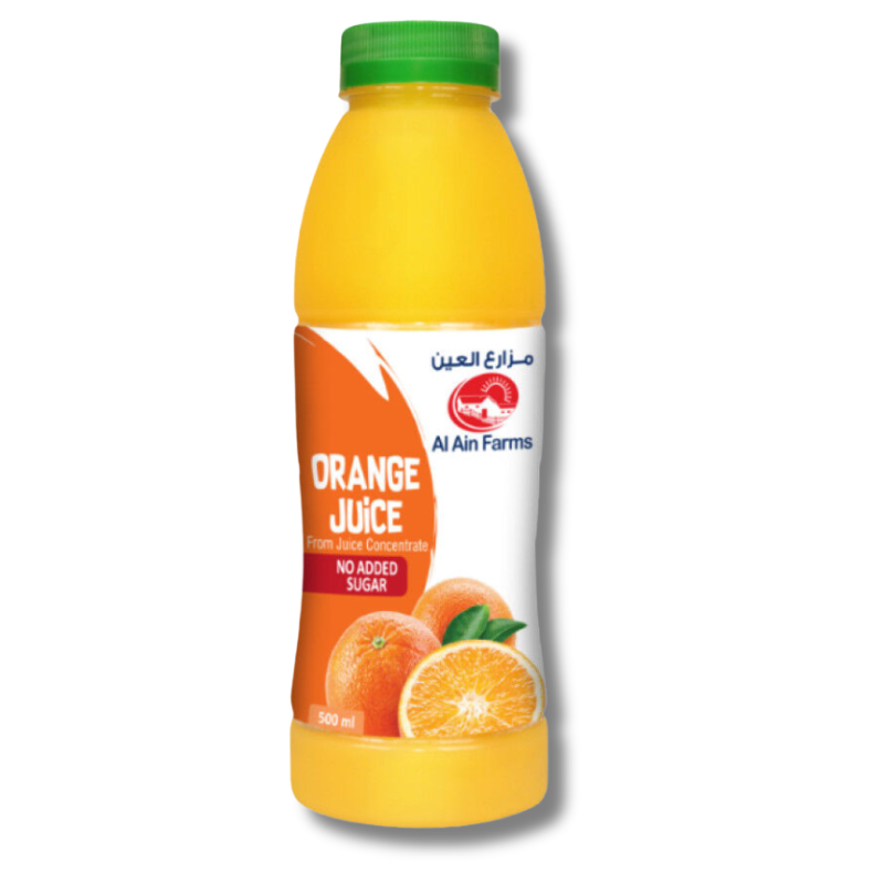  Al Ain Orange Juice 500ml with fresh and zesty orange flavor