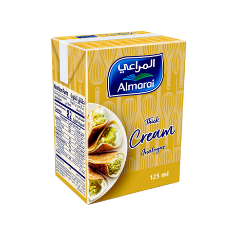 Almarai Thick Cream Analogue – 125ml – Smooth and creamy for cooking and desserts.