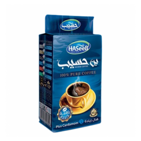 Haseeb Turkish Coffee Blue Plus Cardamom 500g - Palmyra Orders