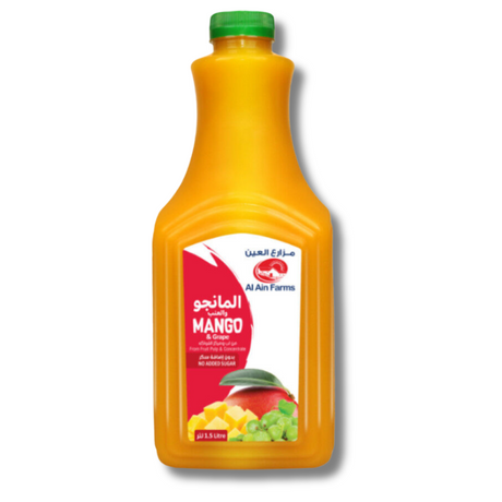 Al Ain Mango & Grape Nectar 1.5Litre with tropical mango and grape flavors