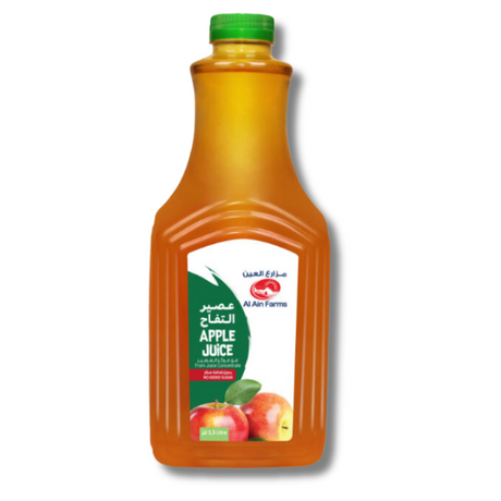 Al Ain Apple Juice 1.5Litre with crisp apple flavor and vitamin C benefits