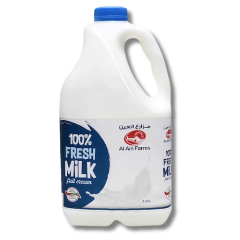 Al Ain Fresh Milk Full Cream 2Litre with smooth, creamy texture