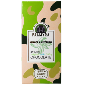 dubai chocolate bar kunafa pistachio 200g - Palmyra Orders
