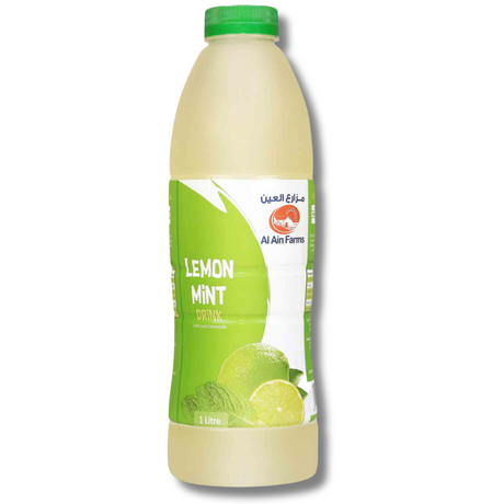 Al Ain Lemon Mint Juice 1Litre with tangy lemon and mint flavor