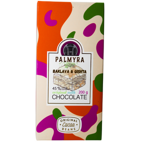 Dubai Chocolate Bar Baklava & Qishta Flavour 200g - Palmyra Orders