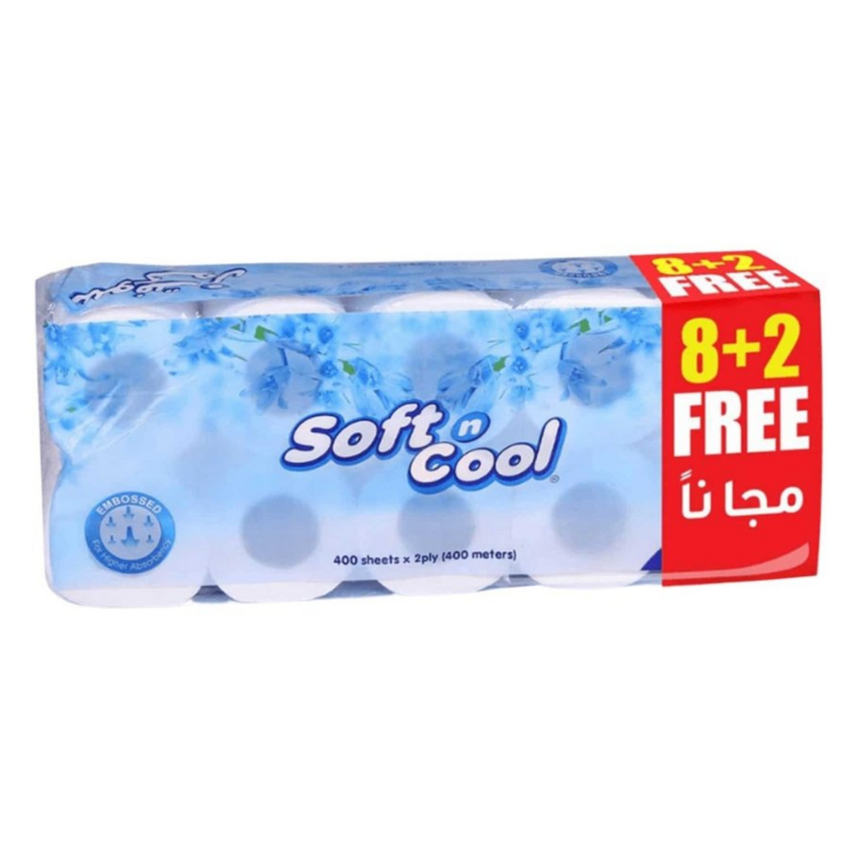 Soft & Cool-Toilet Roll 400 Sheets Pack of 10 Rolls