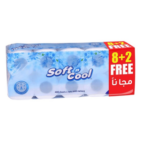 Soft & Cool-Toilet Roll 400 Sheets Pack of 10 Rolls - Palmyra Orders