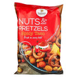 "Baker Nuts & Pretzels Spicy Taco 270g bag, showcasing the bold and crunchy snack mix with spicy taco flavor. Perfect for parties and on-the-go snacking."