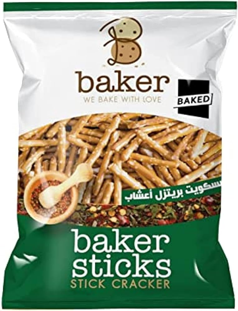 Baker Sticks Mini Pretzel Cracker 270g - Crunchy, wholesome snack.