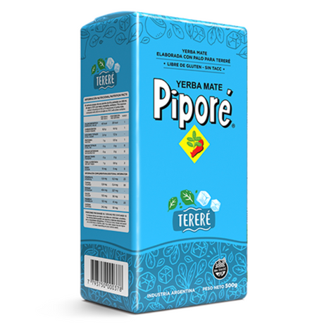 Pipore Yerba Mate Terere 500g Pack with Traditional Mate Gourd and Bombilla