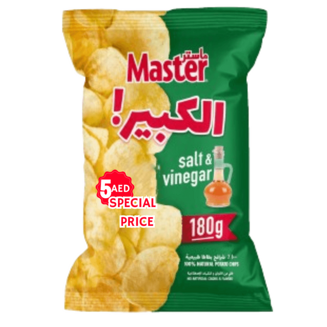 Master Salt & Vinegar Chips 180g - Palmyra Orders