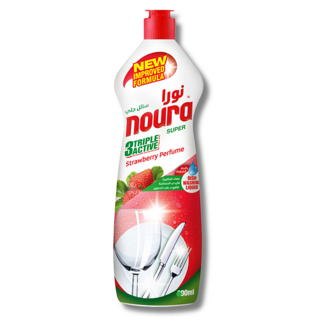 Noura Dishwashing Liquid Detergent Strawberry Perfume 800ml - Palmyra Orders