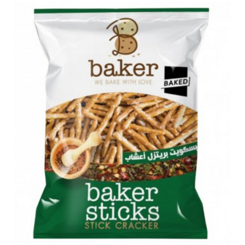 Baker Sticks Mini Pretzel Cracker 270g - Crunchy, wholesome snack.