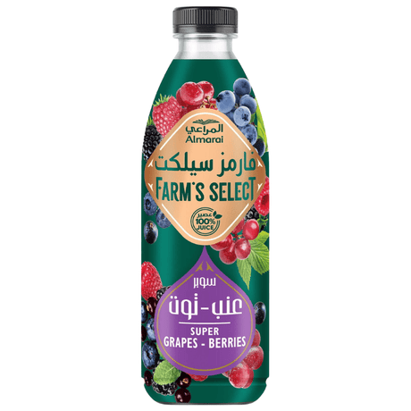 Almarai Farm’s Select Super Grapes & Berries Juice 1L – Natural & Refreshing Fruit Blend, UAE