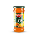 "Durra Apricot Jam 430g in a premium glass jar."