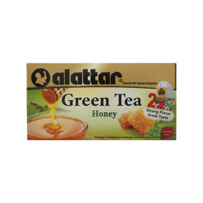 Alattar Green Tea & Honey – 20 Bags,Herbal green tea honey flavor – Dubai Syrian tea.