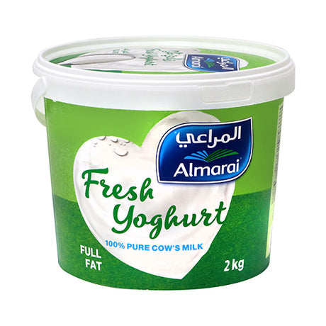 Almarai Full Fat Yoghurt – 2Kg | Family Size, Fresh & Wholesome,UAE