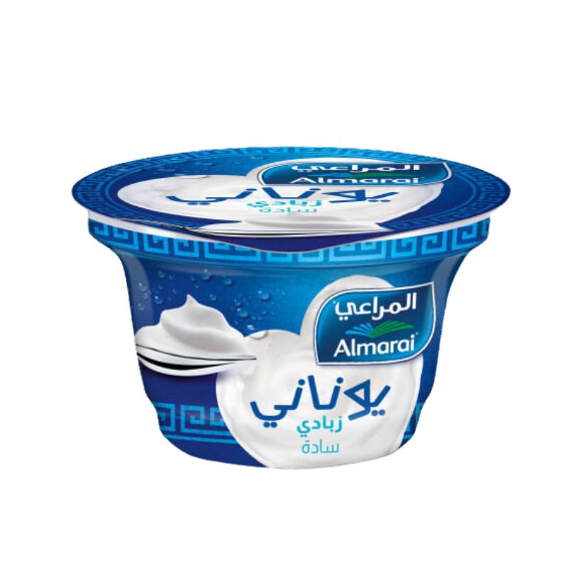 Almarai Greek Style Yoghurt Plain - 150g | High Protein , Plain yoghurt for diet , Dubai , Sharjah  Ajman ,UAE.