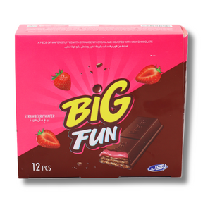 Barakat Big Fun Strawberry Wafer - 12pcs | Crispy Layers , Sweet strawberry wafer Abu Dhabi , Dubai , Sharjah , Ajman , UAE.