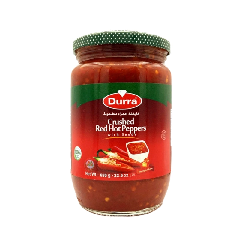 Durra Hot Pepper Paste With Seeds - 650g, Syrian Style Hot Chili Paste with Seeds – Dubai