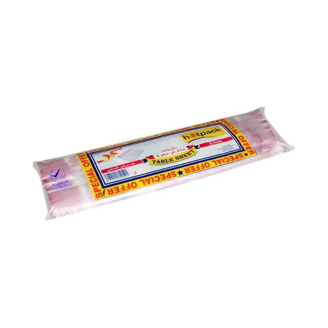 Hotpack Disposable Table Cover – 100x100cm Sofra - 6 Rolls ,Perforated plastic table cover for meals.