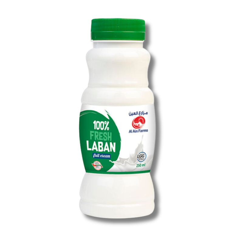 Al Ain Fresh Laban Full Cream 250ml with smooth, creamy texture