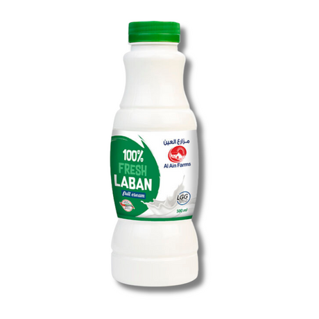 Al Ain Fresh Laban Full Cream 500ml with smooth, creamy texture