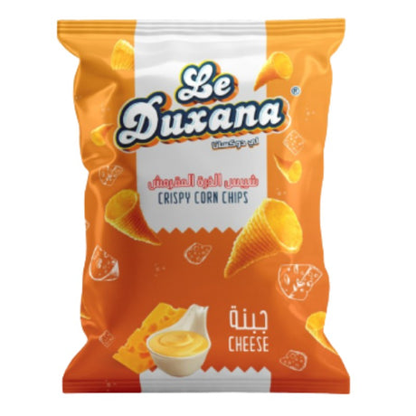 Le Duxana Corn Chips Cheese Flavor - 150g, Cheese corn snack available in Ajman, Dubai, Abu Dhabi, Sharjah, UAE.