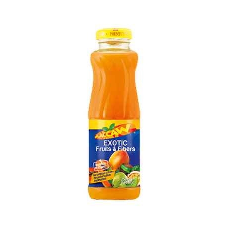 Maccaw Exotic Fruits And Fibers Drink, 250ml, bottle, ready for a healthy refreshment in the UAE.
