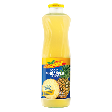 Maccaw Pineapple Drink, 1L, pineapple fruit juice 1 liter bottle, Delivery Across UAE Online At Palmyraorders.com