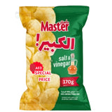 Potato Chips Salt & Vinegar By Master, 170g 