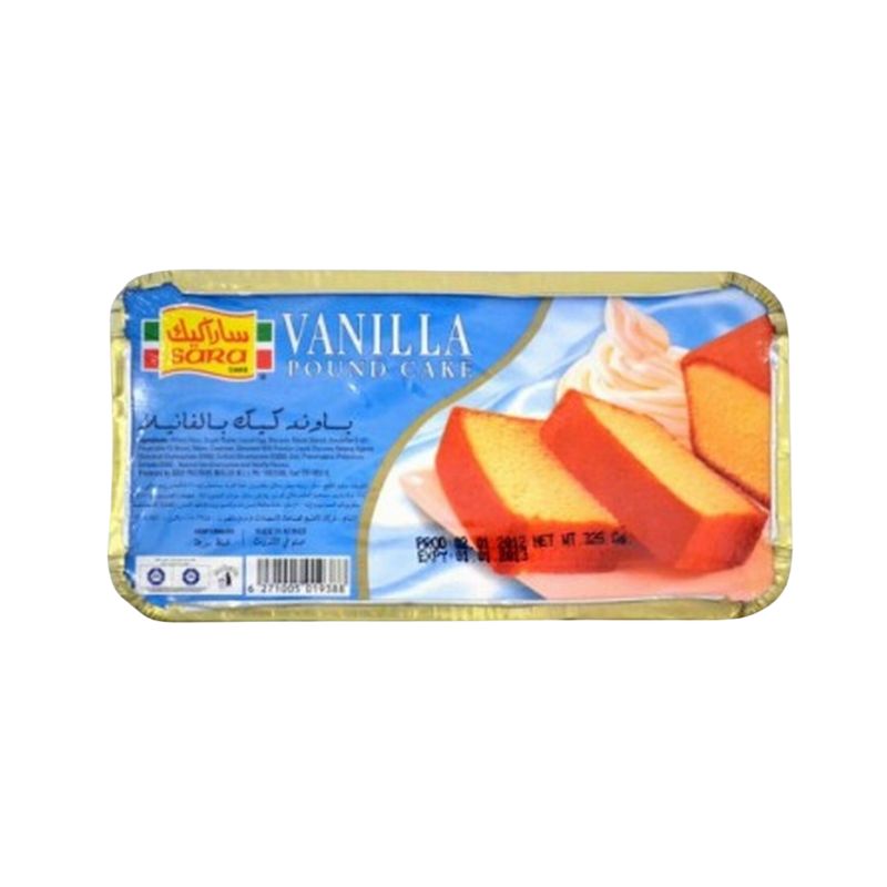 Pound Cake Vanilla Flavor by Sara,300g | Soft & Moist,Healthy Cake In Dubai,UAE