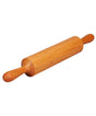 "50cm hardwood rolling pin with two fixed handles, designed for easy and precise rolling of dough. Durable and ideal for baking and cooking needs."