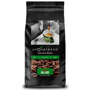 Uno Spresso Espresso Coffee Beans Milano 250g - Palmyra Orders
