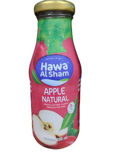 Hawa Alsham Natural Apple Drink 250ml - Palmyra Orders