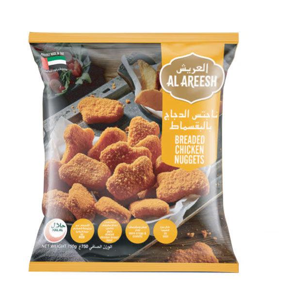 Al Areesh Breaded Chicken Nuggets Value Pack 750g - Shop Your Daily Fresh Products - Free Delivery 