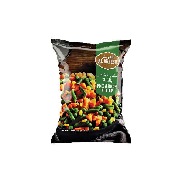 Al Areesh Mixed Vegetables With Corn 400g - Shop Your Daily Fresh Products - Free Delivery 
