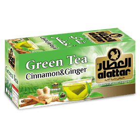 Alattar Green Tea Cinnamon & Ginger 20bags - Palmyra Orders