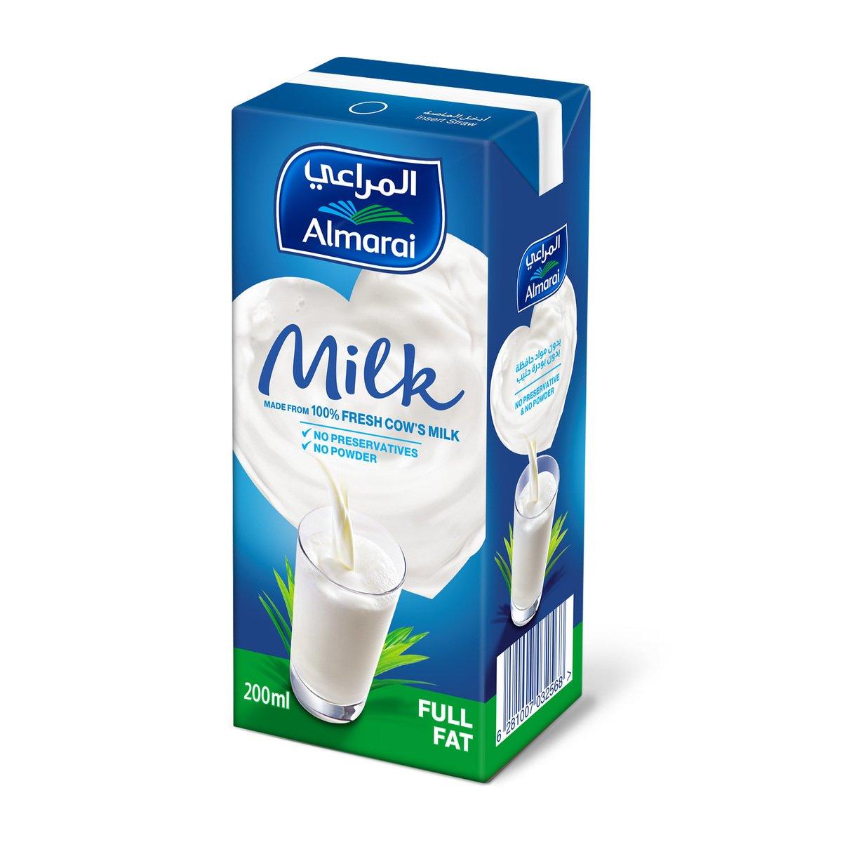 Almarai Fresh Cows Milk Full Fat 200ml - Shop Your Daily Fresh Products - Free Delivery 