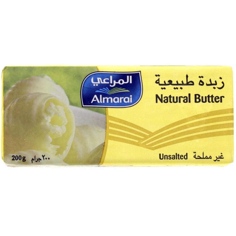 Almarai Natural Butter Unsalted 200g - Shop Your Daily Fresh Products - Free Delivery 